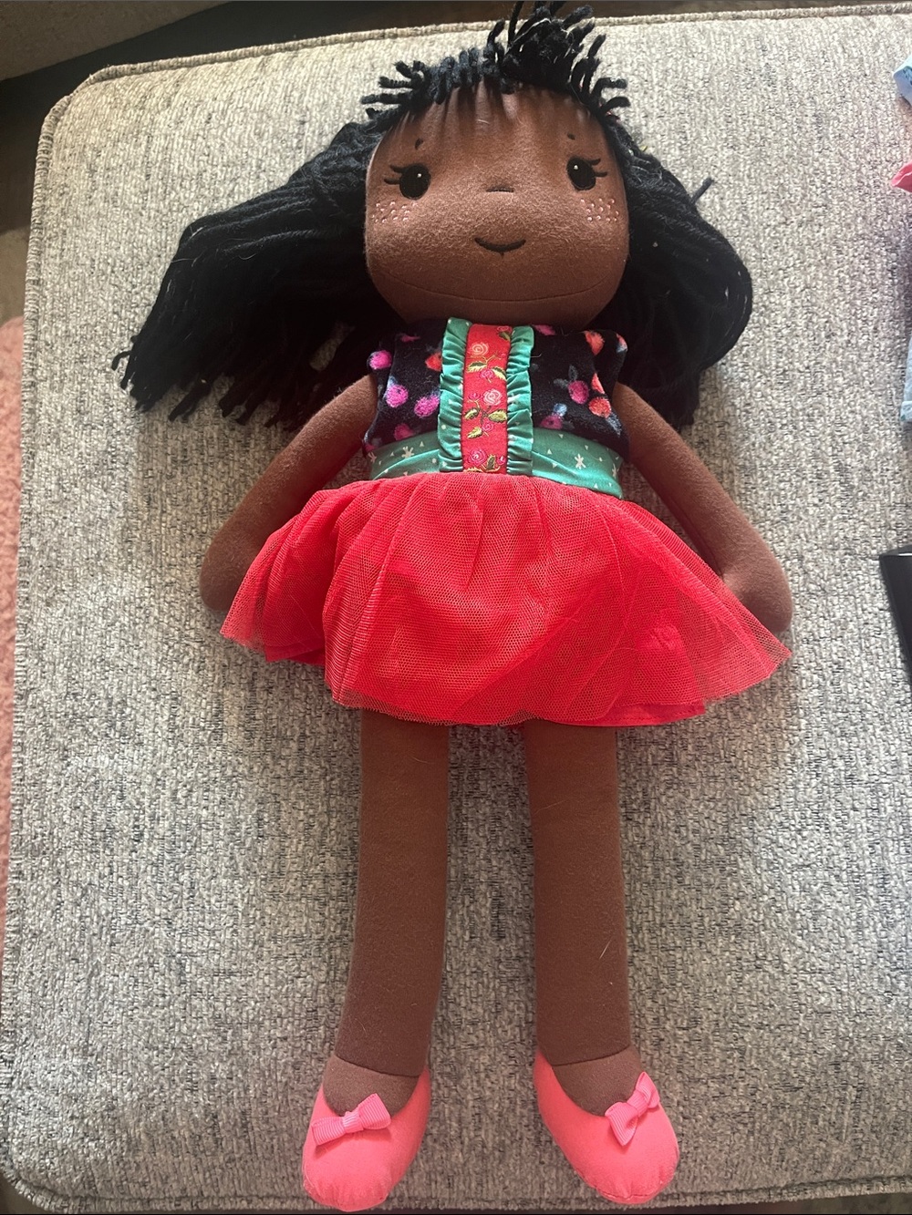 Matilda Jane Doll with Black Hair and Red Skirt
